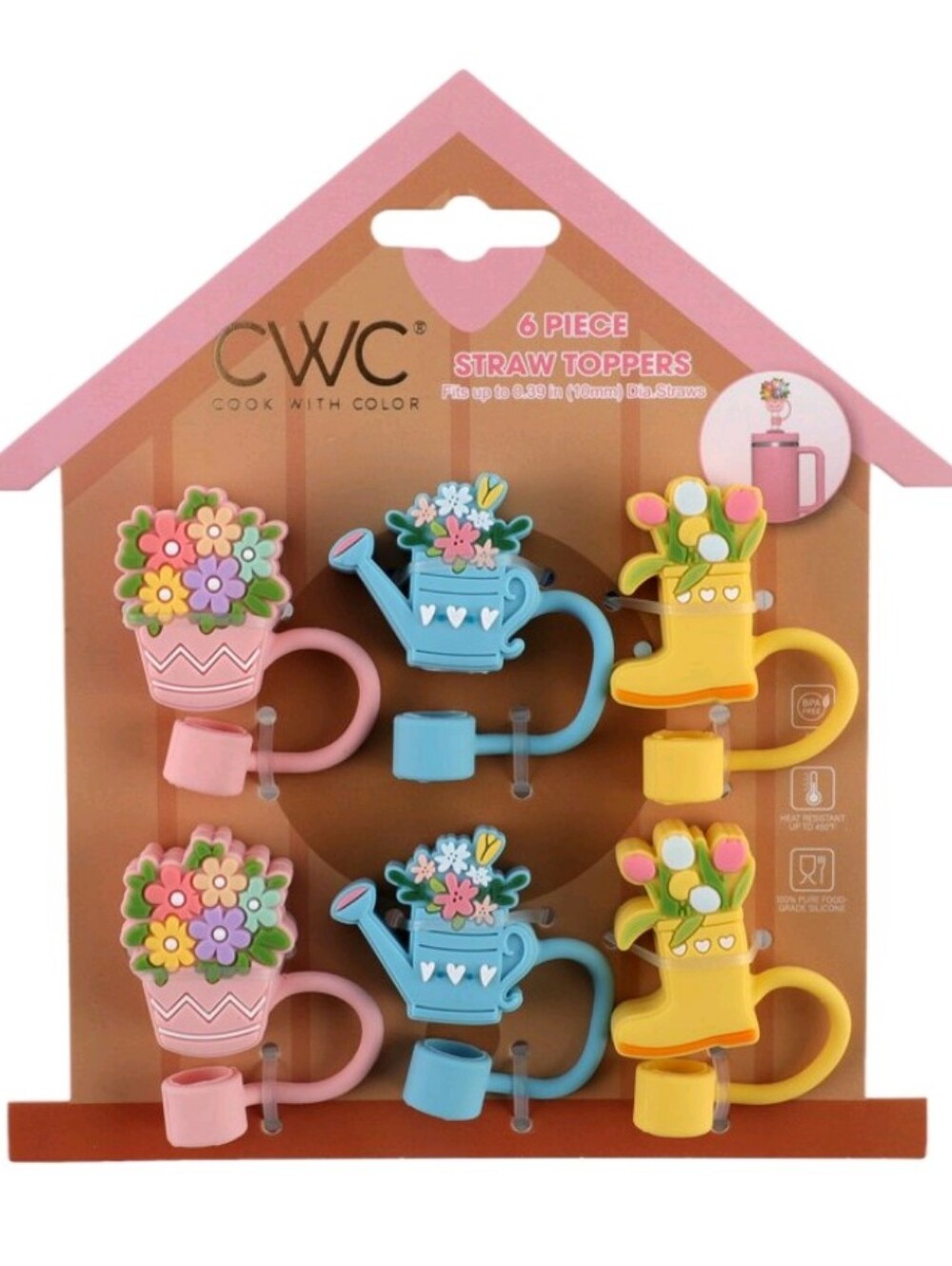 CWC 6-piece straw topper set - Picture 6 of 9